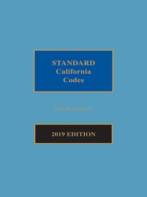 cover image of Matthew Bender Standard California Codes: 4-in-1